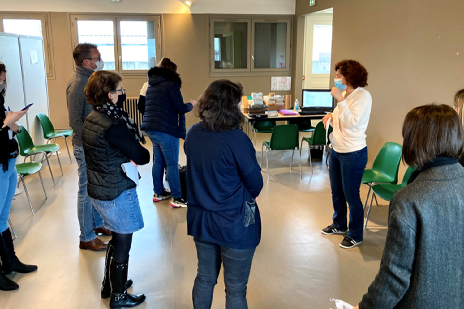 Photo de groupe du Centre vaccination Institution Hygie